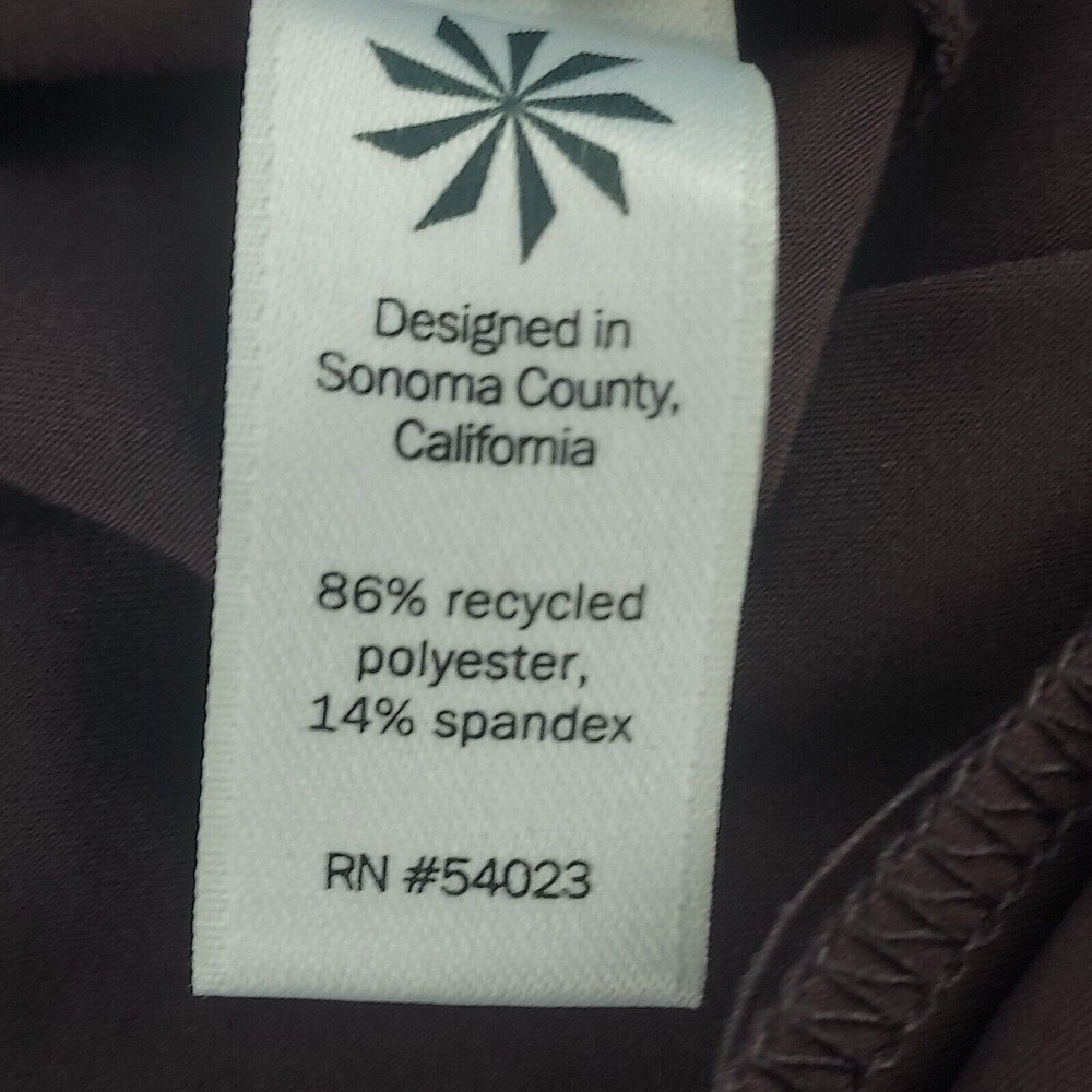 Athleta La Viva Crop Pants Womens 2 Brown Plum Ruched Zip Pocket Stretch 54023‎ - Picture 5 of 5